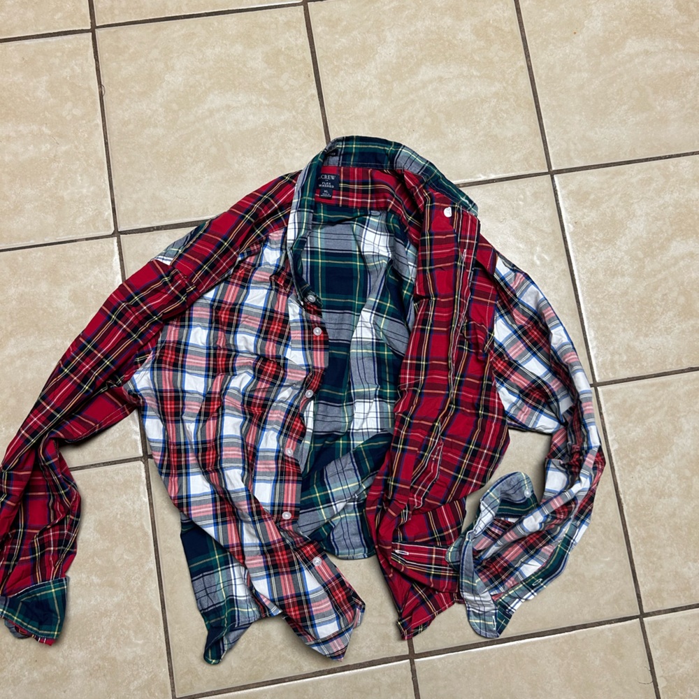 JCrew Multi- Plaid XL Shirt